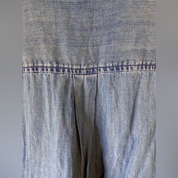 Classic JCrew Denim Sleeveless Shirt Dress - XS - Picture 6 of 8